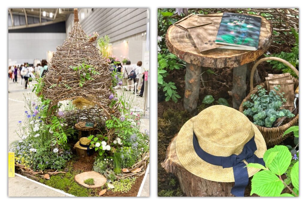 ミニガーデン部門出品作：まるで少女の隠れ家のような展示